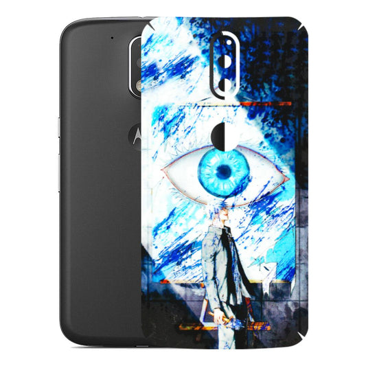 Motorola Phone Skins (All Models) - Gojo Satoru evil eye - 3D Embossed Finish (L-239) Motorola Moto G4 Plus