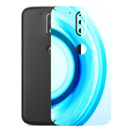 Motorola Phone Skins (All Models) - The Blue Curve - 3D Embossed Finish (L-244) Motorola Moto G4 Plus