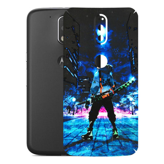 Motorola Phone Skins (All Models) - Demon Slayer Sword - 3D Embossed Finish (L-247) Motorola Moto G4 Plus