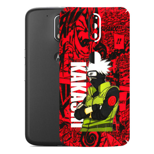 Motorola Phone Skins (All Models) - Kakashi Red Anime - 3D Embossed Finish (L-251) Motorola Moto G4 Plus