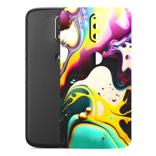 Motorola Phone Skins (All Models) - Multicolor Abstract pattern - 3D Embossed Finish (L-254) Motorola Moto G4 Plus