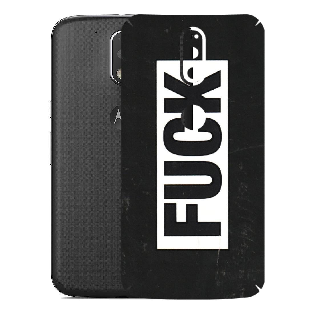 Motorola Phone Skins (All Models) - The F Word - 3D Embossed Finish (L-255) Motorola Moto G4 Plus