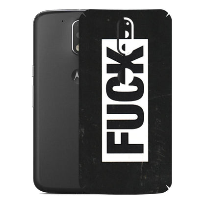 Motorola Phone Skins (All Models) - The F Word - 3D Embossed Finish (L-255) Motorola Moto G4 Plus