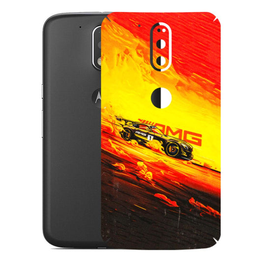 Motorola Phone Skins (All Models) - AMG Car Speed Cover - 3D Embossed Finish (L-256) Motorola Moto G4 Plus