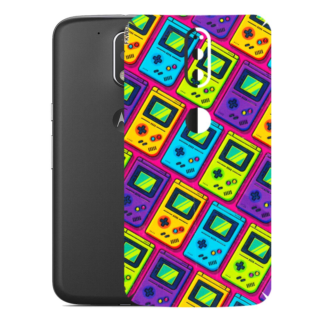 Motorola Phone Skins (All Models) - Gameboy Colourful - 3D Embossed Finish (L-266) Motorola Moto G4 Plus