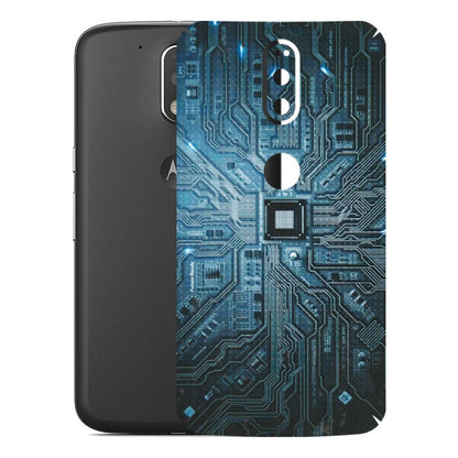 Motorola Phone Skins (All Models) - Original Circuit - 3D Embossed Finish (L-267) Motorola Moto G4 Plus