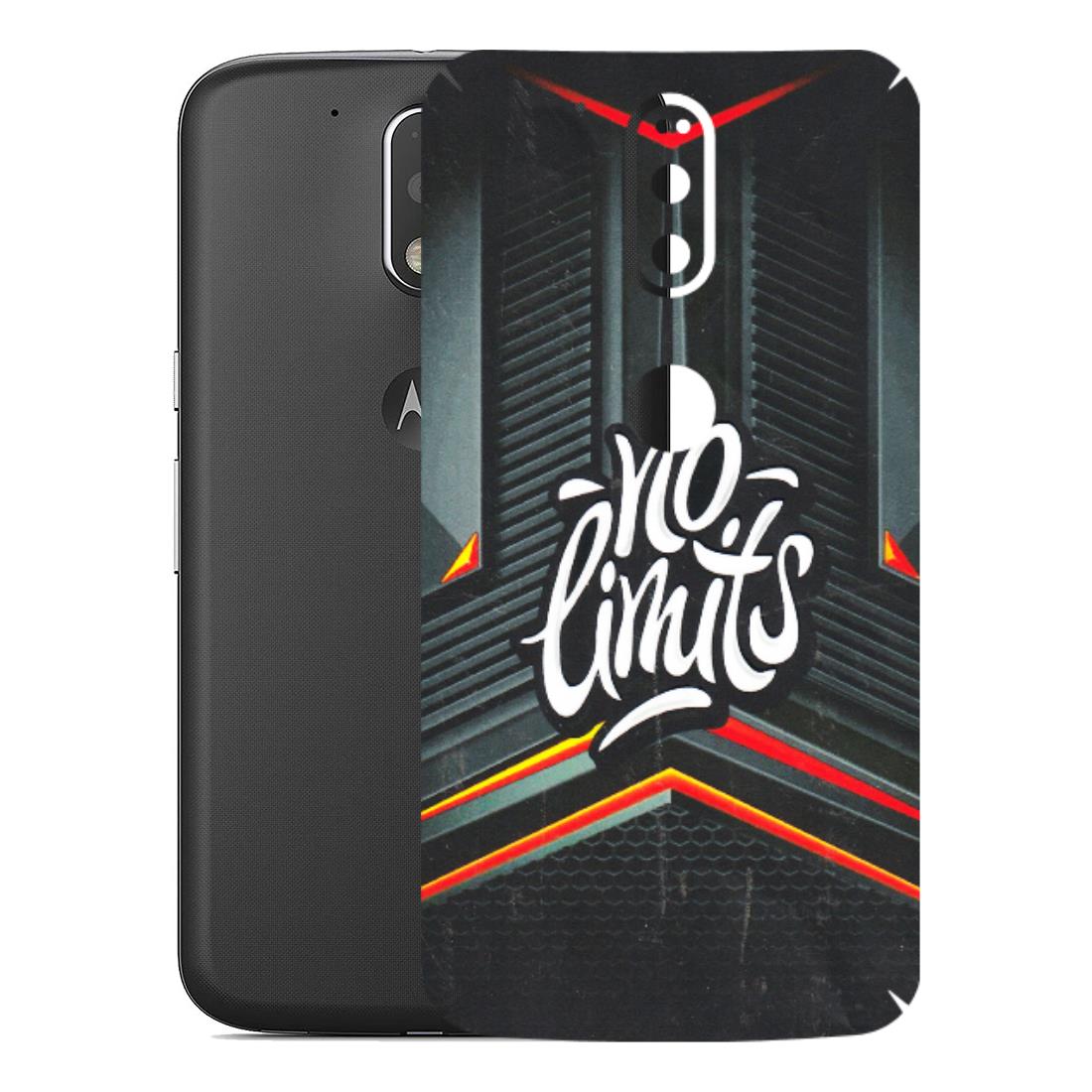 Motorola Phone Skins (All Models) - No Limits - 3D Embossed Finish (L-286) Motorola Moto G4 Plus