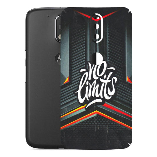 Motorola Phone Skins (All Models) - No Limits - 3D Embossed Finish (L-286) Motorola Moto G4 Plus