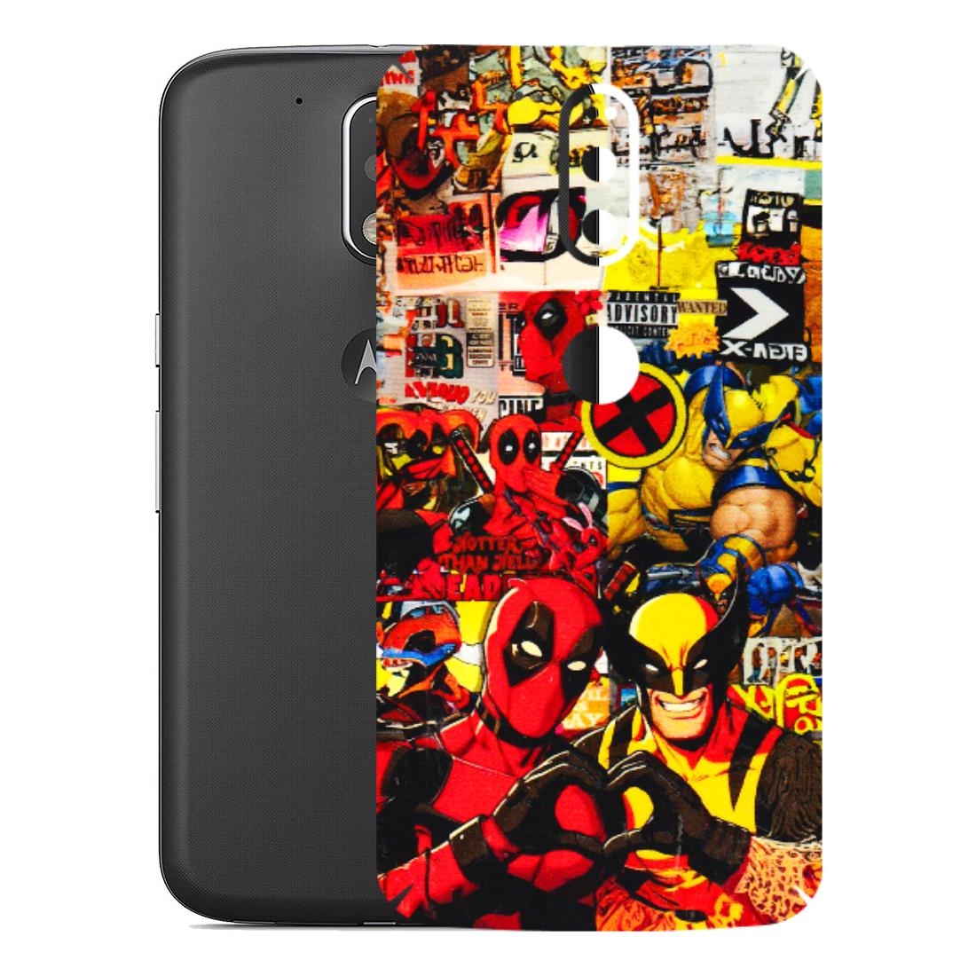 Motorola Phone Skins (All Models) - Spidy Wolverine - 3D Embossed Finish (L-310) Motorola Moto G4 Plus