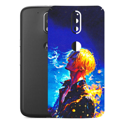 Motorola Phone Skins (All Models) - Sanji Vinsmoke One Piece - 3D Embossed Finish (L-319) Motorola Moto G4 Plus