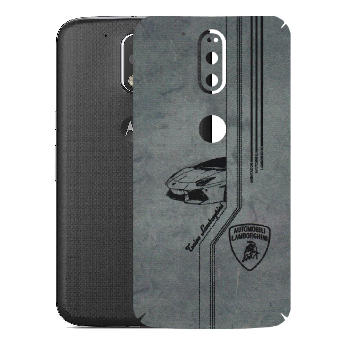 Motorola Phone Skins (All Models) - New Lamborgini Aventador - 3D Embossed Finish (L-321) Motorola Moto G4 Plus