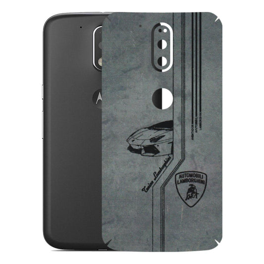 Motorola Phone Skins (All Models) - New Lamborgini Aventador - 3D Embossed Finish (L-321) Motorola Moto G4 Plus