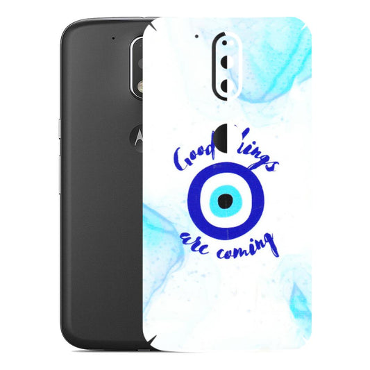 Motorola Phone Skins (All Models) - Evil Eye Good Things Are Coming - 3D Embossed Finish (L-322) Motorola Moto G4 Plus
