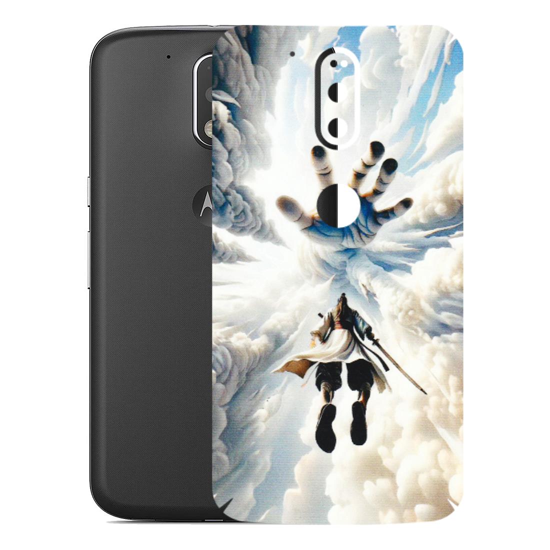 Motorola Phone Skins (All Models) - Big Hand With Monkey King - 3D Embossed Finish (L-323) Motorola Moto G4 Plus