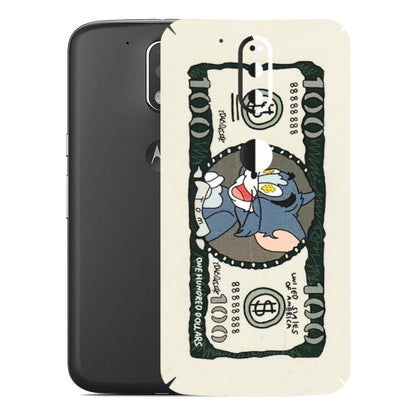 Motorola Phone Skins (All Models) - Tom Hundred Dollar - 3D Embossed Finish (L-324) Motorola Moto G4 Plus