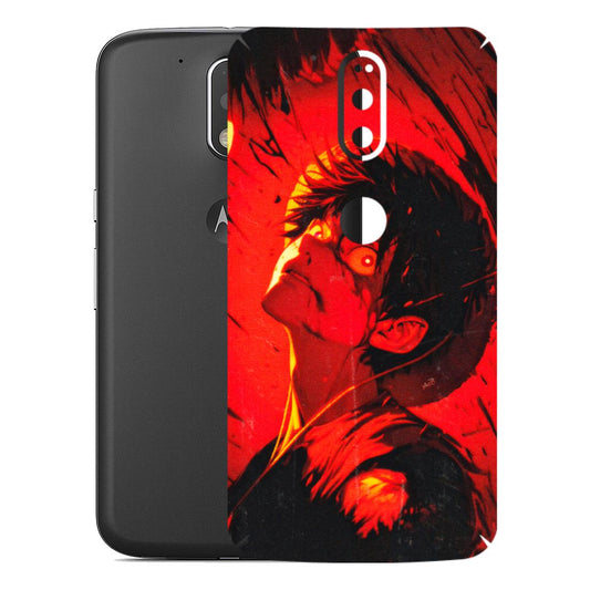 Motorola Phone Skins (All Models) - D.Luffy Power Up One Piece Anime - 3D Embossed Finish (L-326) Motorola Moto G4 Plus