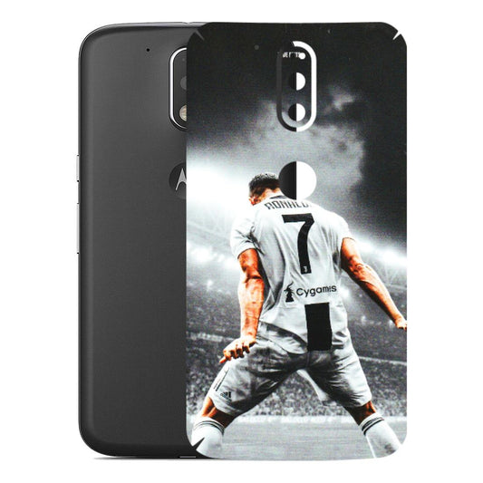 Motorola Phone Skins (All Models) - Ronaldo CR7 Crazy - 3D Embossed Finish (L-44) Motorola Moto G4 Plus