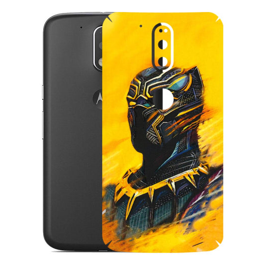 Motorola Phone Skins (All Models) - Yellow Panther - 3D Embossed Finish (L-54) Motorola Moto G4 Plus