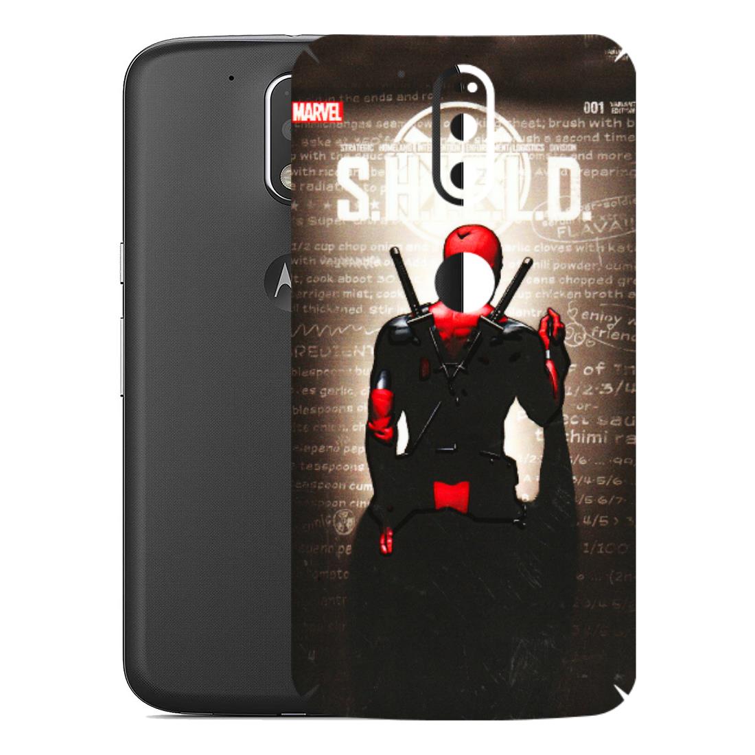 Motorola Phone Skins (All Models) - Deadpool - 3D Embossed Finish (L-56) Motorola Moto G4 Plus