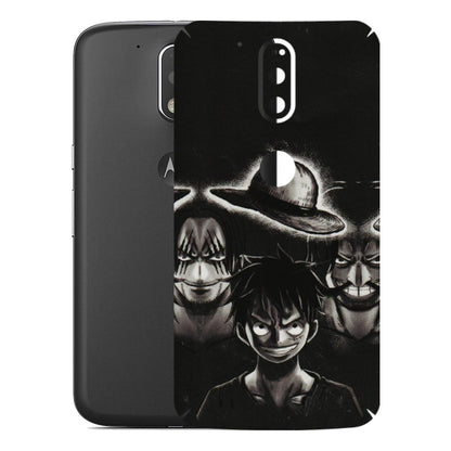 Motorola Phone Skins (All Models) - Black Luffy Hat - 3D Embossed Finish (L-57) Motorola Moto G4 Plus