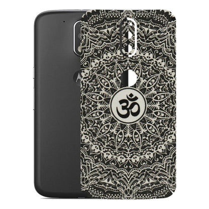 Motorola Phone Skins (All Models) - Aum Elegant Mandala - 3D Embossed Finish (L-62) Motorola Moto G4 Plus