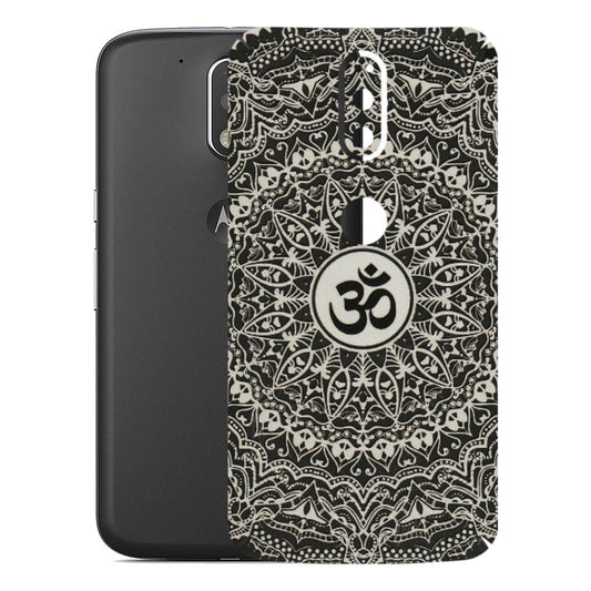 Motorola Phone Skins (All Models) - Aum Elegant Mandala - 3D Embossed Finish (L-62) Motorola Moto G4 Plus