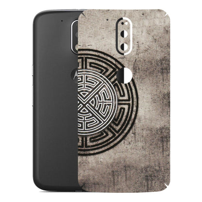Motorola Phone Skins (All Models) - Mysterious Circular Design - 3D Embossed Finish (L-63) Motorola Moto G4 Plus