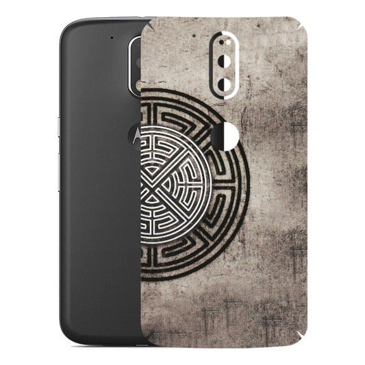 Motorola Phone Skins (All Models) - Mysterious Circular Design - 3D Embossed Finish (L-63) Motorola Moto G4 Plus