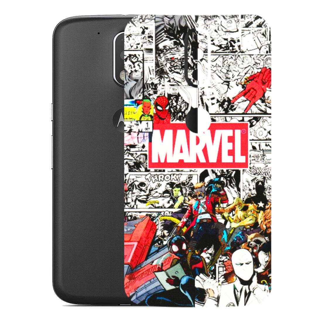 Motorola Phone Skins (All Models) - Marvel Colorful Comic - 3D Embossed Finish (L-64) Motorola Moto G4 Plus