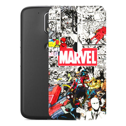 Motorola Phone Skins (All Models) - Marvel Colorful Comic - 3D Embossed Finish (L-64) Motorola Moto G4 Plus