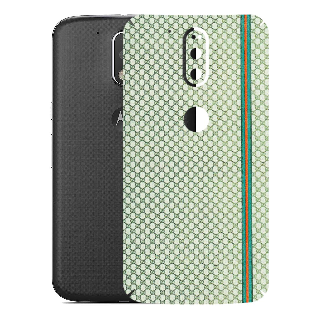 Motorola Phone Skins (All Models) - Gucci Fabric Pattern - 3D Embossed Finish (L-73) Motorola Moto G4 Plus