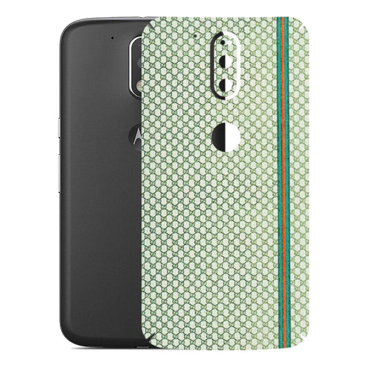 Motorola Phone Skins (All Models) - Gucci Fabric Pattern - 3D Embossed Finish (L-73) Motorola Moto G4 Plus