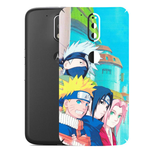 Motorola Phone Skins (All Models) - Team Minato And Kakashi - Matte Finish (M-101) Motorola Moto G4 Plus
