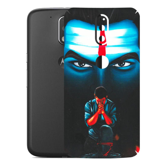 Motorola Phone Skins (All Models) - Mahakal Bhakt - Matte Finish (M-112) Motorola Moto G4 Plus