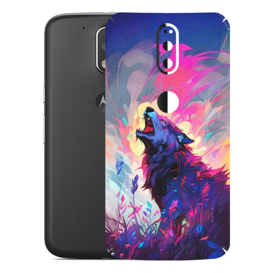 Motorola Phone Skins (All Models) - New Wild Wolf Abstract - Matte Finish (M-125) Motorola Moto G4 Plus