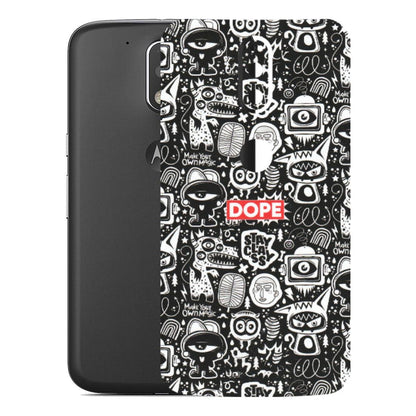 Motorola Phone Skins (All Models) - Dope Stay Classy Black Doodles - Matte Finish (M-126) Motorola Moto G4 Plus
