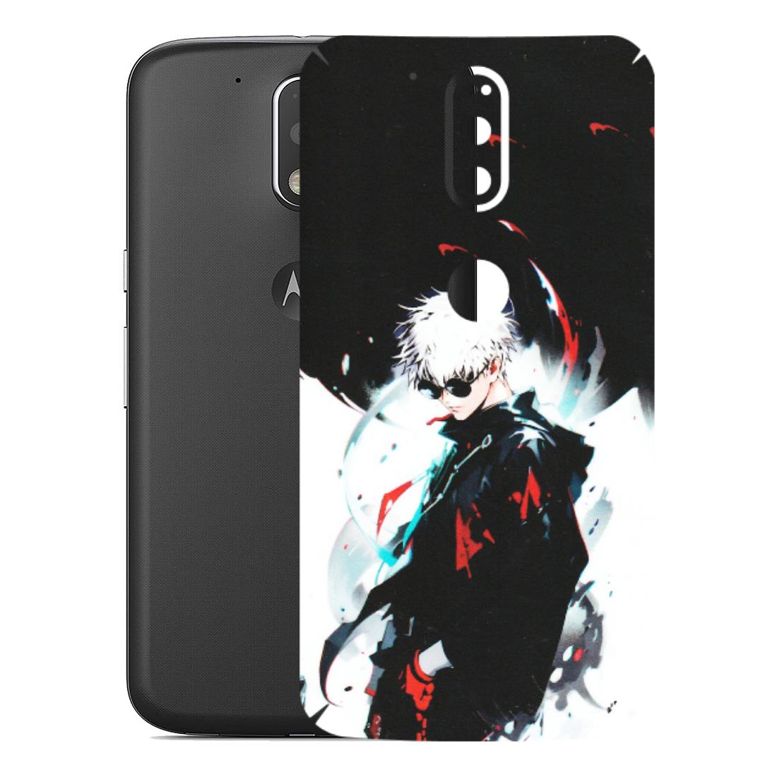 Motorola Phone Skins (All Models) - Gojo Powerful Charater Kaisen Anime - Matte Finish (M-144) Motorola Moto G4 Plus