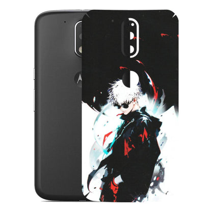 Motorola Phone Skins (All Models) - Gojo Powerful Charater Kaisen Anime - Matte Finish (M-144) Motorola Moto G4 Plus