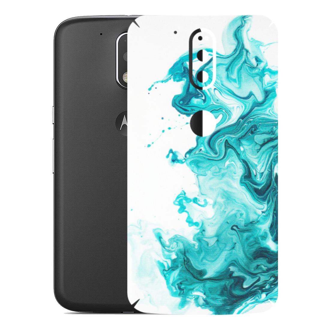Motorola Phone Skins (All Models) - Sky Blue Abstract Colour - Matte Finish (M-146) Motorola Moto G4 Plus