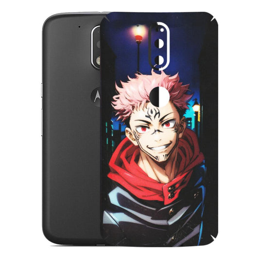 Motorola Phone Skins (All Models) - Yuji Itadori Funny Face Anime - Matte Finish (M-152) Motorola Moto G4 Plus