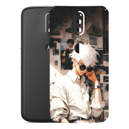 Motorola Phone Skins (All Models) - Gojo Satoru Jujustu Kaisen Anime - Matte Finish (M-156) Motorola Moto G4 Plus