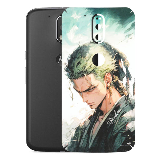 Motorola Phone Skins (All Models) - Pirate Hunter One Piece Anime - Matte Finish (M-157) Motorola Moto G4 Plus