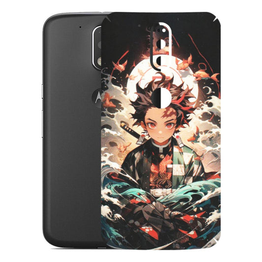 Motorola Phone Skins (All Models) - Tanjiro Demon Slayer Anime - Matte Finish (M-158) Motorola Moto G4 Plus