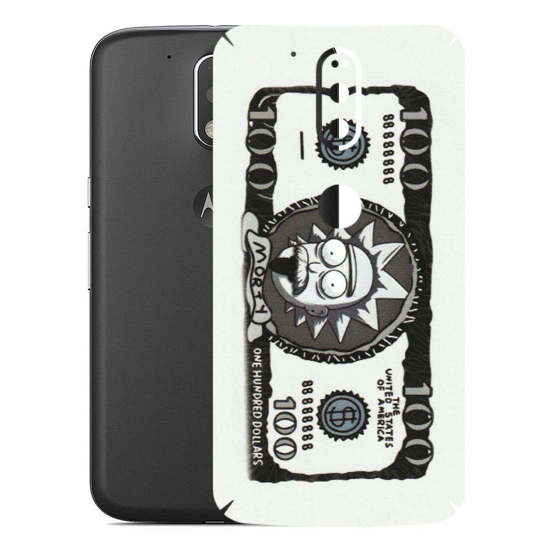 Motorola Phone Skins (All Models) - Rick And Morty Hundred Dollar Anime - Matte Finish (M-161) Motorola Moto G4 Plus