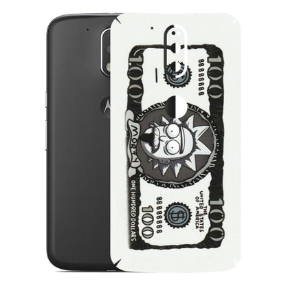 Motorola Phone Skins (All Models) - Rick And Morty Hundred Dollar Anime - Matte Finish (M-161) Motorola Moto G4 Plus
