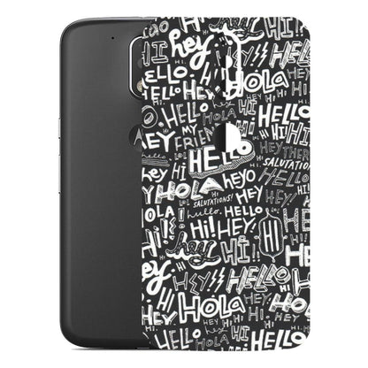 Motorola Phone Skins (All Models) - Hi Hello Doodles - Matte Finish (M-25) Motorola Moto G4 Plus