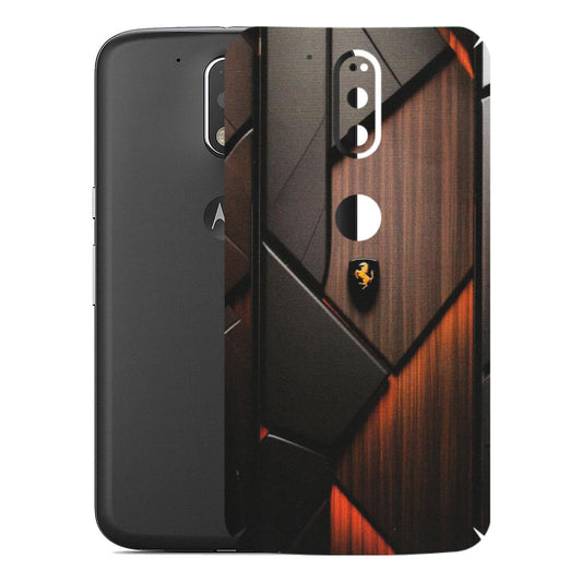 Motorola Phone Skins (All Models) - Lambo Beauty Wood Pattern Sober - Matte Finish (M-51) Motorola Moto G4 Plus
