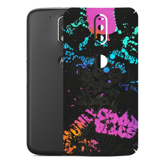 Motorola Phone Skins (All Models) - Majestic Black Vibes - Matte Finish (M-62) Motorola Moto G4 Plus