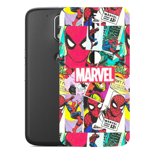Motorola Phone Skins (All Models) - Marvel Comic Spiderman Grafitti - Matte Finish (M-72) Motorola Moto G4 Plus