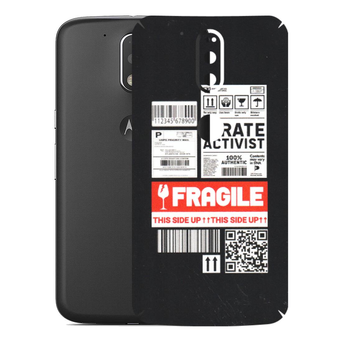 Motorola Phone Skins (All Models) - Handle With Care - Matte Finish (M-99) Motorola Moto G4 Plus